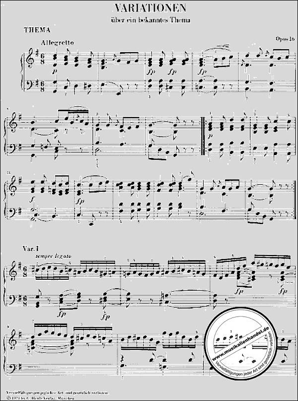 Notenbild für HN 260 - AUSGEWAEHLTE KLAVIERWERKE