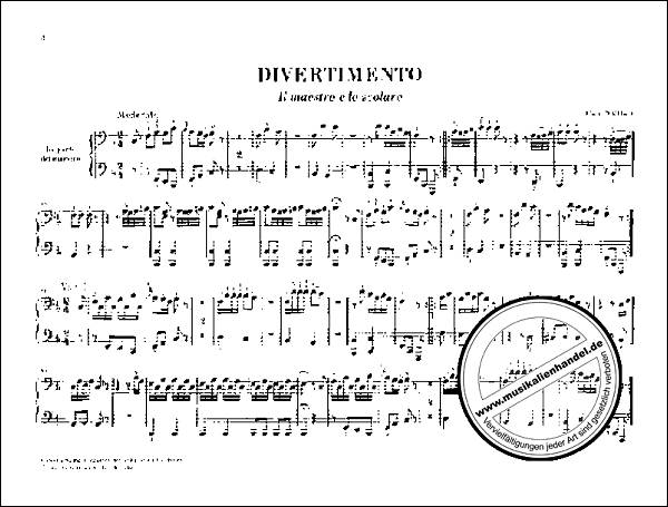 Notenbild für HN 347 - DIVERTIMENTO IL MAESTRO E LO SCOLARE HOB 17A/1