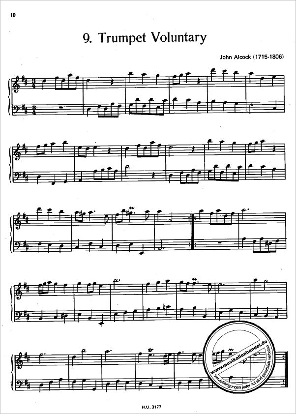 Notenbild für HU 3177 - BAROQUE ABC