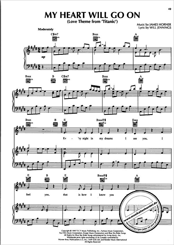 terra titanic klaviernoten pdf