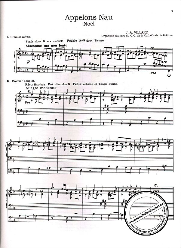 Notenbild für KALMUS 02047 - CHRISTMAS MUSIC FROM FRANCE + GERMANY