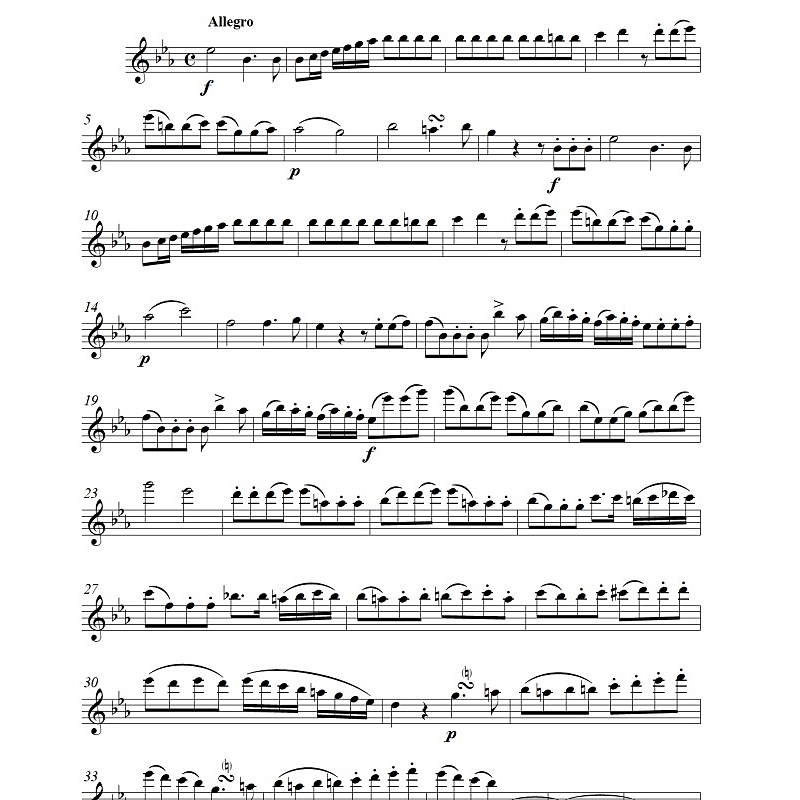Notenbild für KOSSACK 95163 - Konzertantes Trio 5 A-DUR