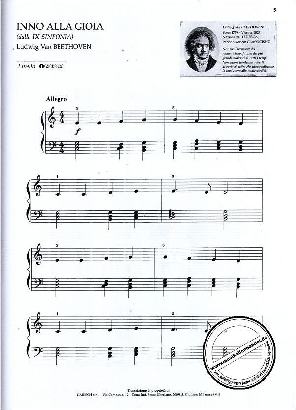Notenbild für ML 2303 - PIANOFORTE CLASSICO - A PRIMA VISTA