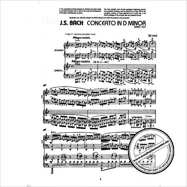 Notenbild für MMO 3025 - THEMES FROM THE GREAT PIANO CONCERTI MINUS ONE PIANO