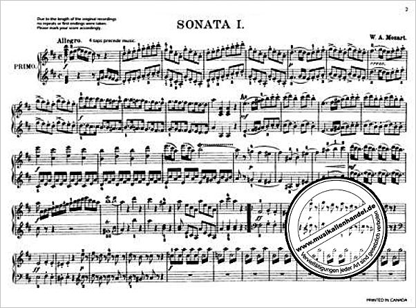 Notenbild für MMO 3036 - COMPLETE MUSIC FOR PIANO 4MS