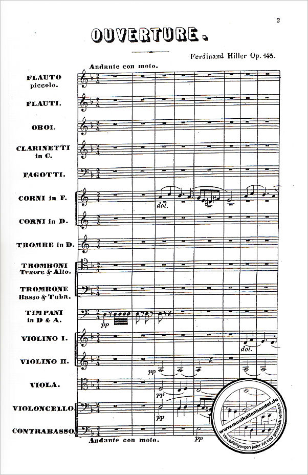 Notenbild für MPH 4377 - Ouvertüre zu Schiller's Demetrius op 145