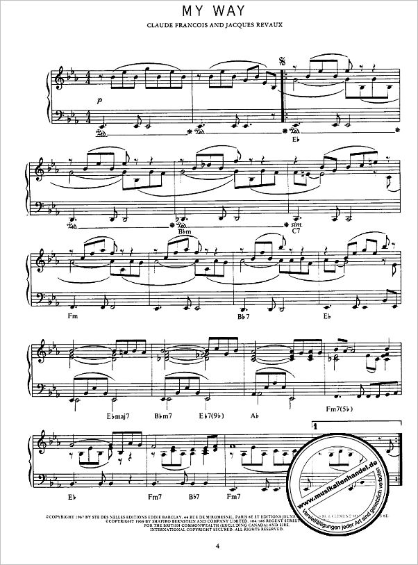 Notenbild für MSAM 24100 - POPULAR PIANO SOLOS 1