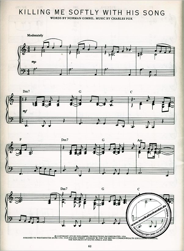 Notenbild für MSAM 24886 - POPULAR PIANO SOLOS 2