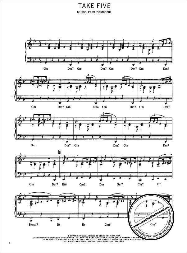 Notenbild für MSAM 33861 - POPULAR PIANO SOLOS 8 - JAZZ