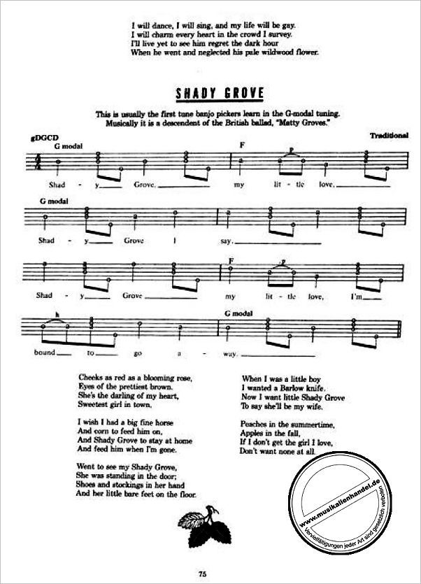 Notenbild für MSOK 64709 - THE BANJO PLAYER'S SONGBOOK
