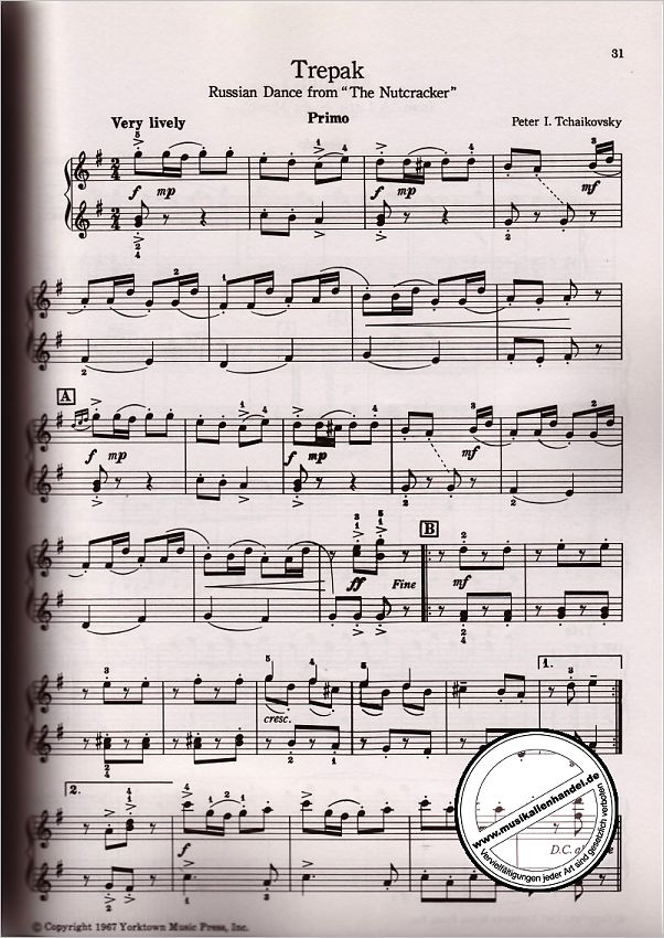 Notenbild für MSYK 21111 - JOY OF PIANO DUETS