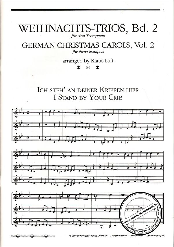 Notenbild für MT 345 - GERMAN CHRISTMAS CAROLS VOL 2