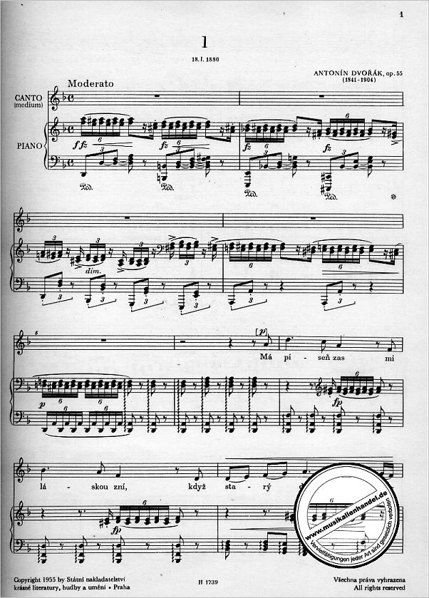 Notenbild für PRAHA 1739 - ZIGEUNERMELODIEN OP 55
