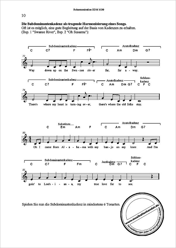 Notenbild für SCHELL -EDM1030 - REHARMONISATION