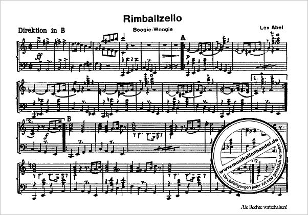 Notenbild für SCHULZ 251 - RIMBALLZELLO