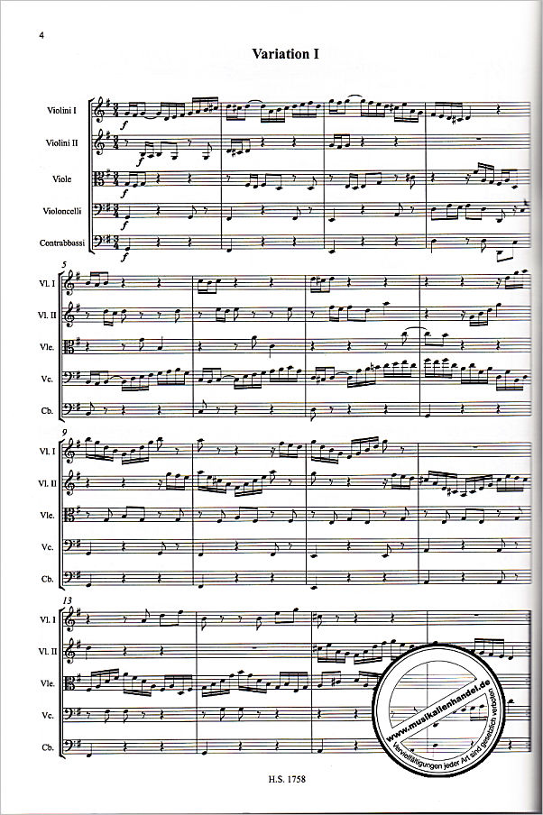 Notenbild für SIK 1758 - GOLDBERG VARIATIONEN BWV 988
