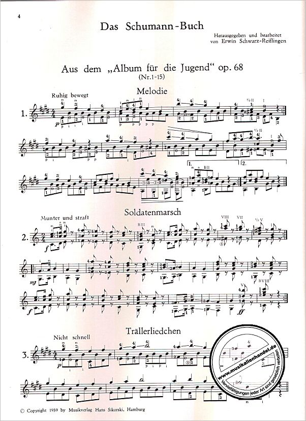 Notenbild für SIK 528 - SCHUMANN BUCH