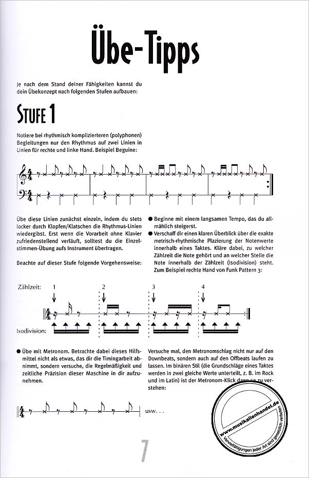 Notenbild für SPL 1105 - RHYTHM STYLES FOR PIANO 1