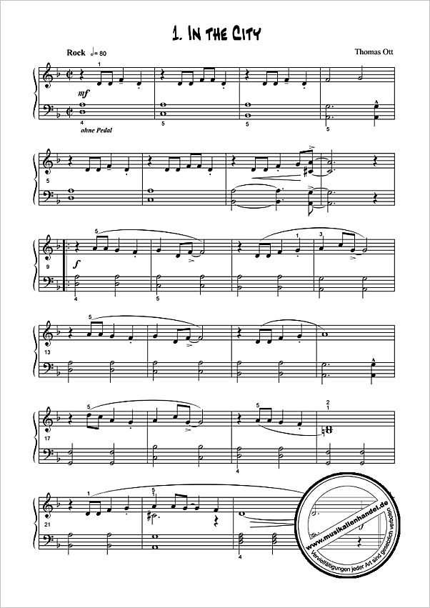 Notenbild für TAST 401 - MODERN PIANO STYLES 1