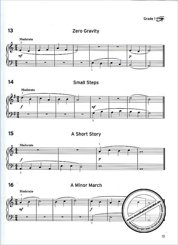 Notenbild für TCL 002648 - SOUND AT SIGHT - PIANO BOOK 1 - GRADE 2