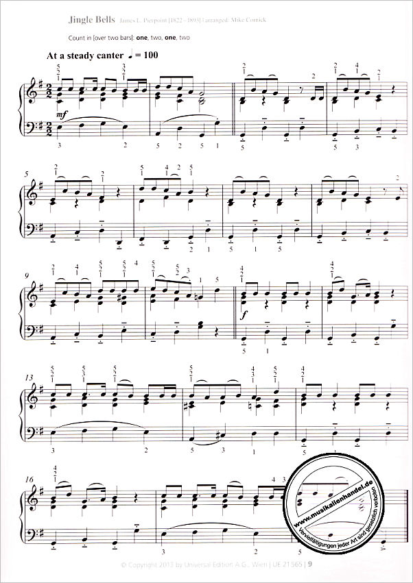 Notenbild für UE 21565 - PIANO REPERTOIRE LEVEL 2