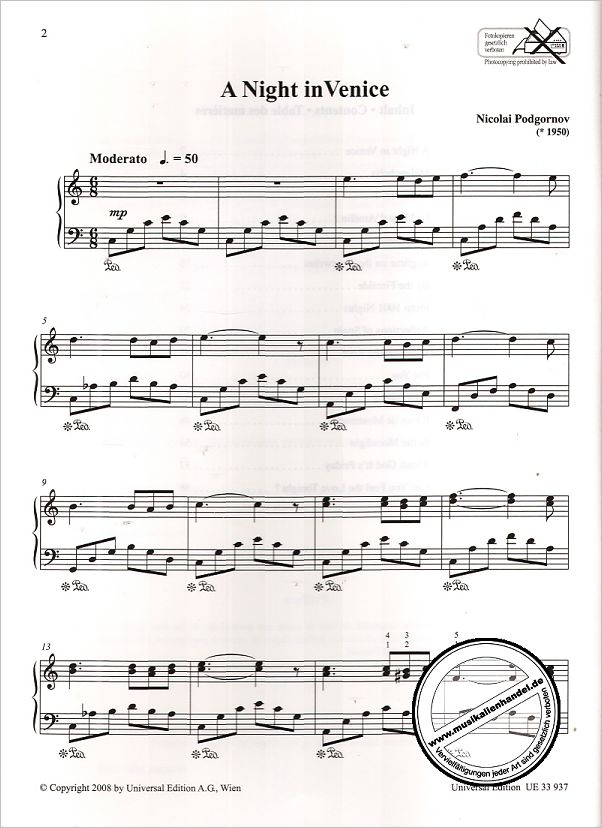 Notenbild für UE 33937 - ROMANTIC PIANO ALBUM