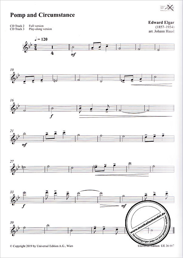 Notenbild für UE 36007 - Easy play alongs for Saxophone