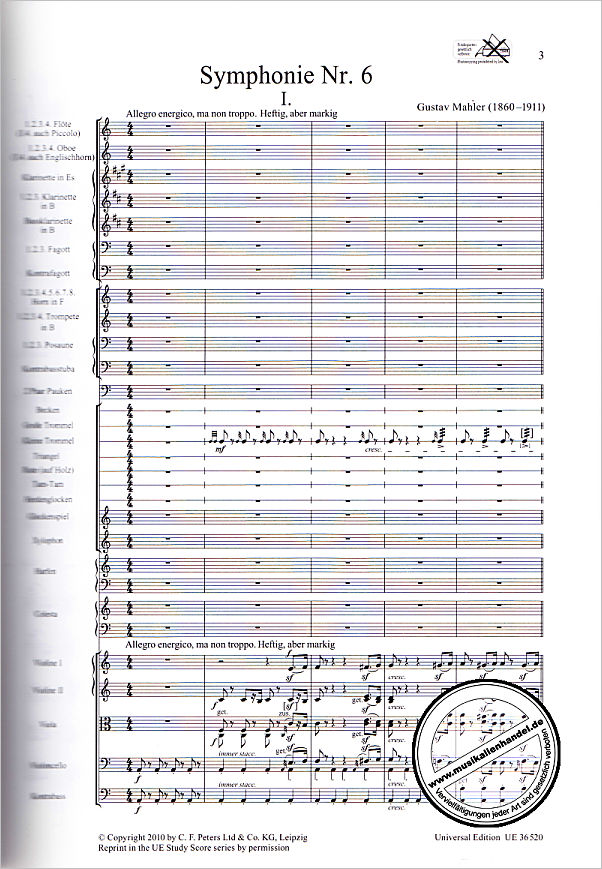 Notenbild für UE 36520 - Sinfonie 6