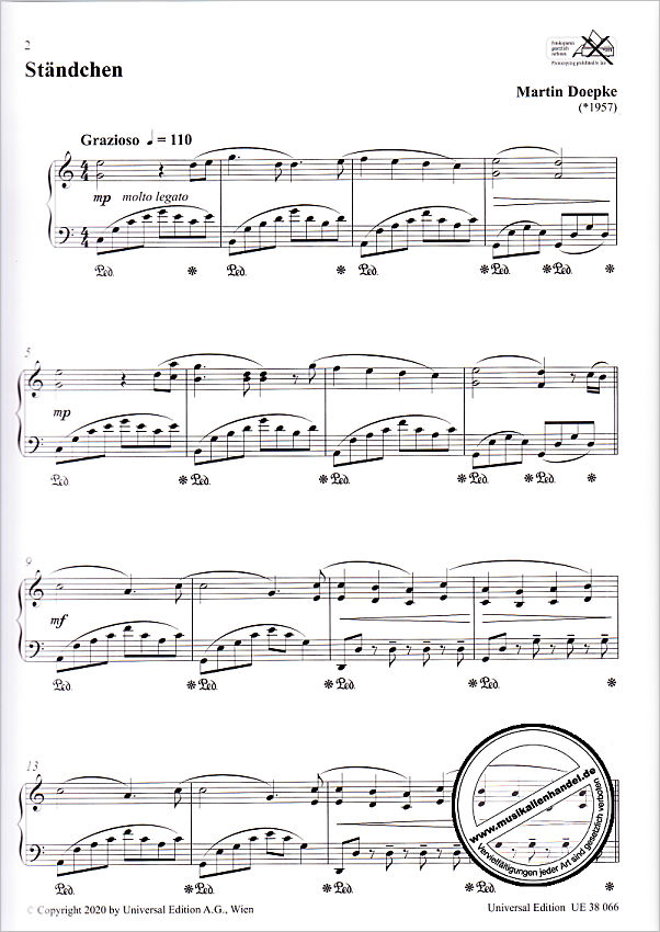 Notenbild für UE 38066 - Piano tales