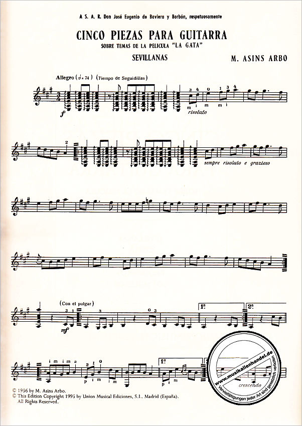 Notenbild für UMG 19160 - CINCO PIEZAS