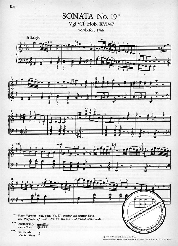 Notenbild für UT 50027 - SONATEN 1B