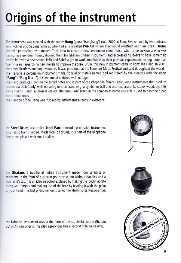 Notenbild für VOLONTE -MB705 - Handpan - The complete Manual