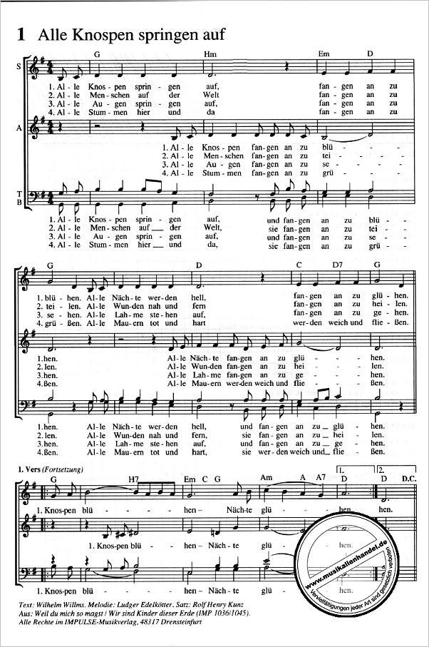 VOM LEBEN SINGEN - von - VS 1357