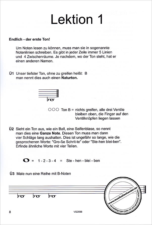 Notenbild für VS 2598 - First steps