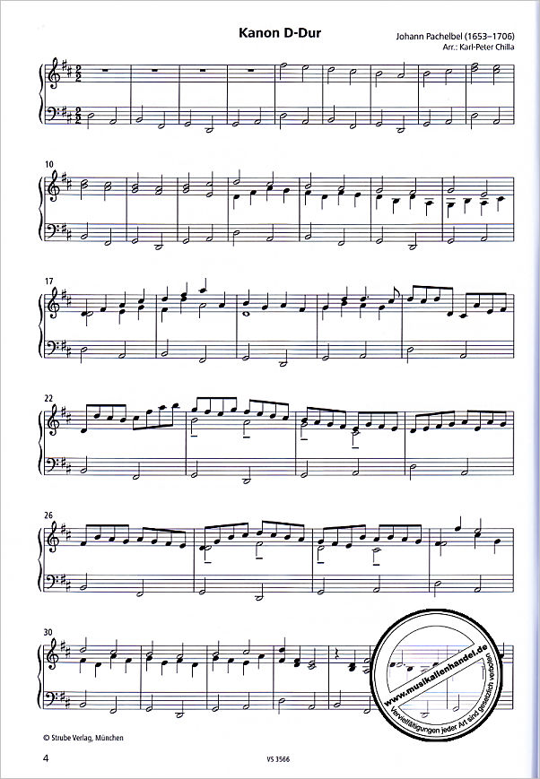 Notenbild für VS 3583 - Ohrwurm | Klassik Hits für Orgel aus der Barock bis zur Neuzeit