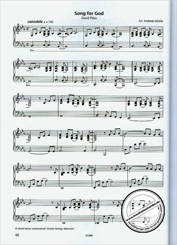 Notenbild für VS 5095 - PIANO PUR - DAS KLAVIERALBUM