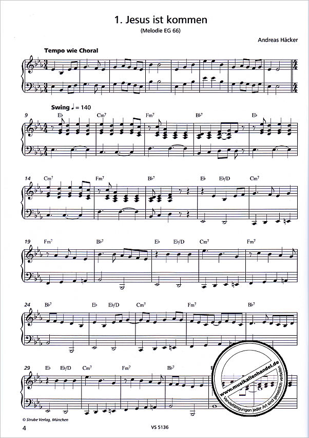 Notenbild für VS 5136 - Jazzy Hymns
