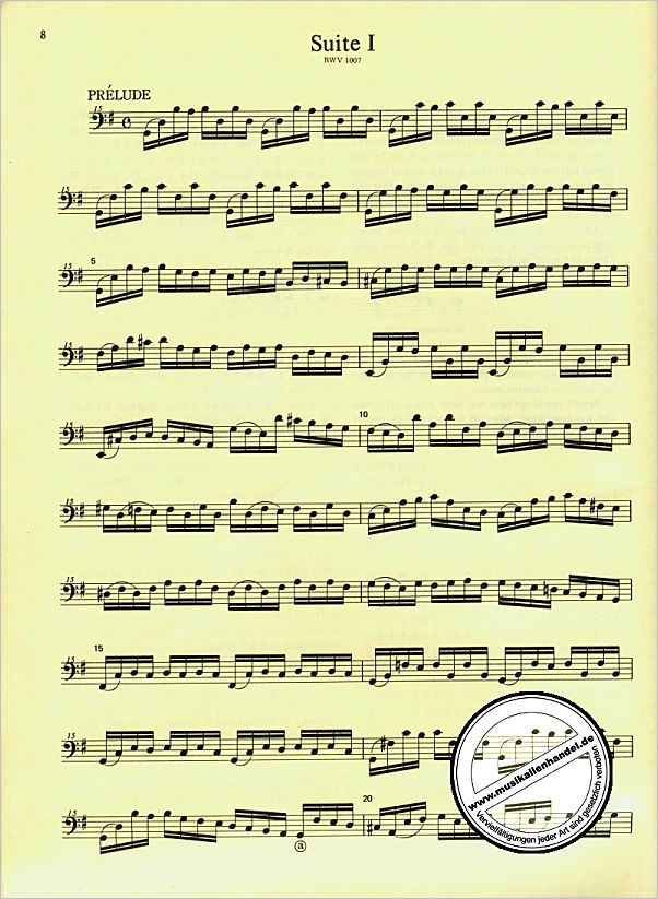 Notenbild für ZENON 509010 - SUITEN 1-3 BWV 1007-1009 (VC)