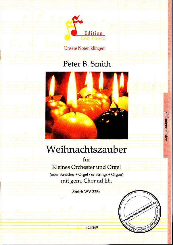 Titelbild für 2560023180120 - Weihnachtszauber für kleines Orchester und Orgel mit gem. Chor ad lib.