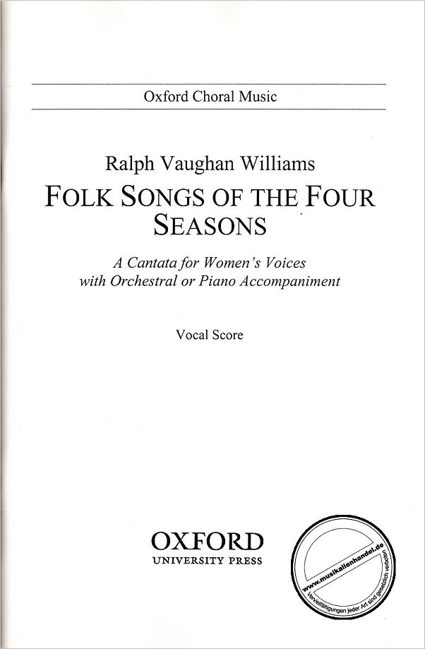 Titelbild für 978-0-19-385087-3 - FOLK SONGS OF THE FOUR SEASONS