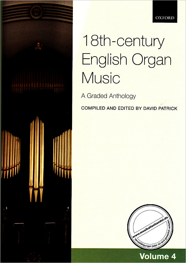 Titelbild für 978-0-19-338918-2 - 18TH CENTURY ENGLISH ORGAN MUSIC 4