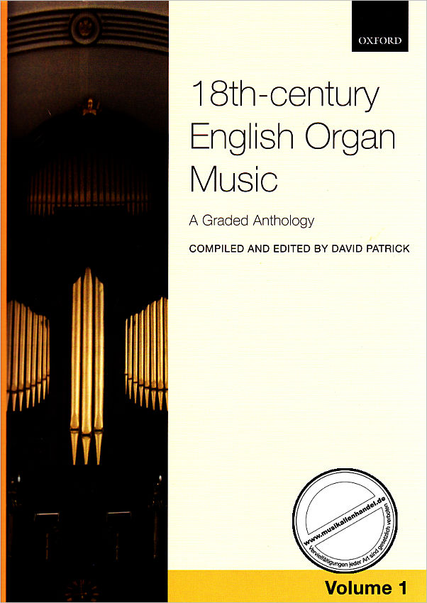 Titelbild für 978-0-19-338919-9 - 18TH CENTURY ENGLISH ORGAN MUSIC 1