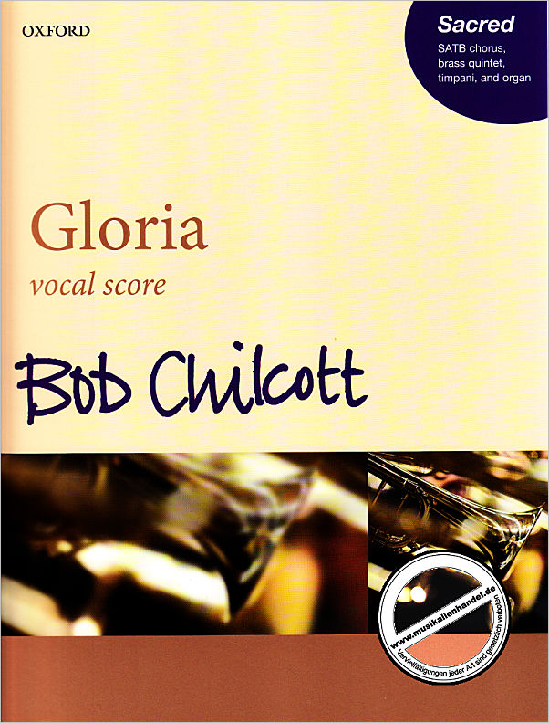 Titelbild für 9780193404861 - Gloria : for mixed chorus, brass instruments, timpani and organ vocal 