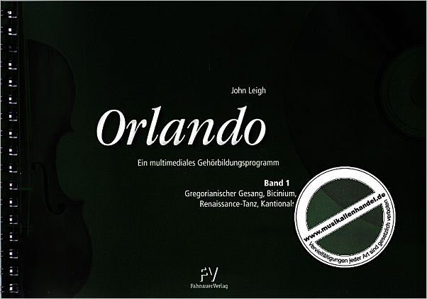 Titelbild für 9783941436015 - Orlando Band 1 (+CD-ROM) : Gehörbildungsprogramm