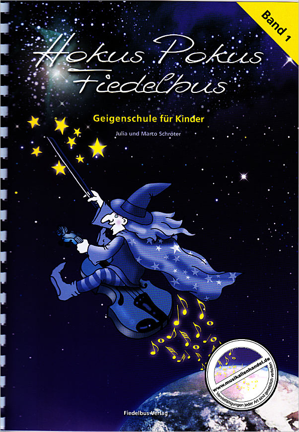 Titelbild für 979-0-9000030-0-3 - Hokus Pokus Fiedelbus 1 | Geigenschule fuer Kinder