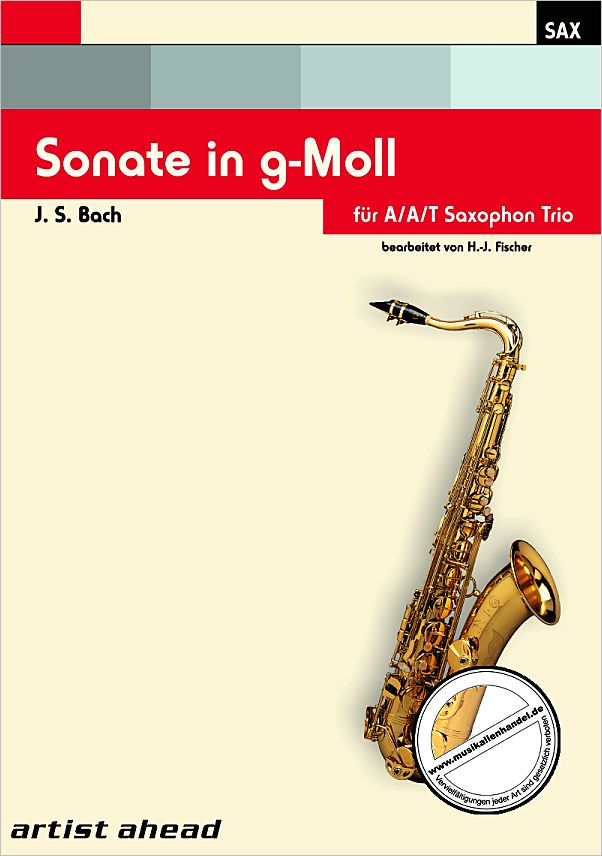 Titelbild für AA 0103-003 - SONATE G-MOLL BWV 1020