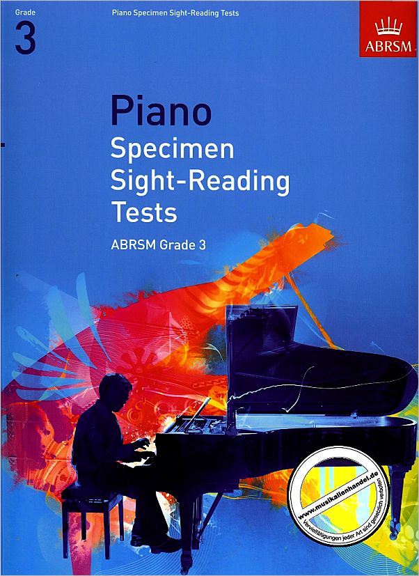 Titelbild für ABRSM 9072 - PIANO SPECIMEN SIGHT READING TEST GRADE 3