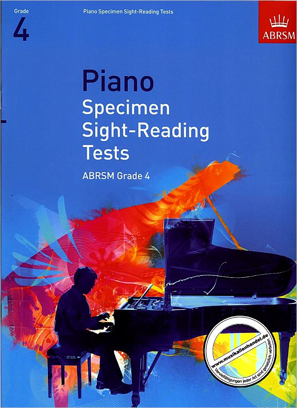 Titelbild für ABRSM 9089 - PIANO SPECIMEN SIGHT READING TESTS GRADE 4