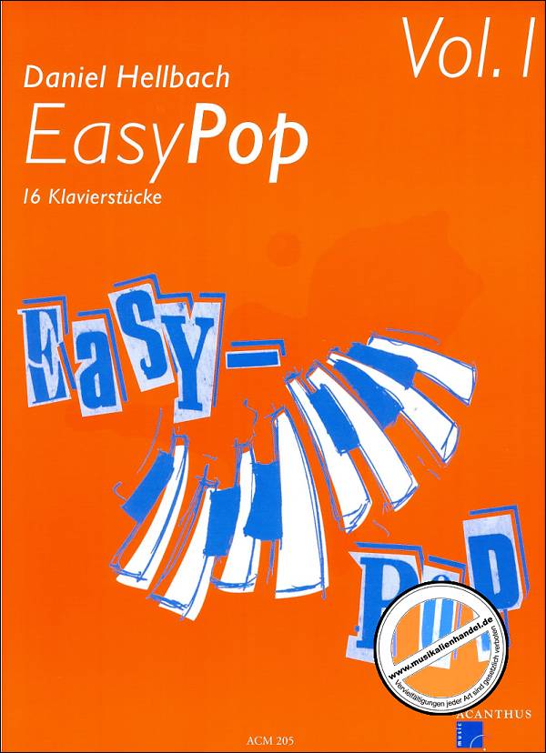 Titelbild für ACM 205 - EASY POP 1 - 16 KLAVIERSTUECKE