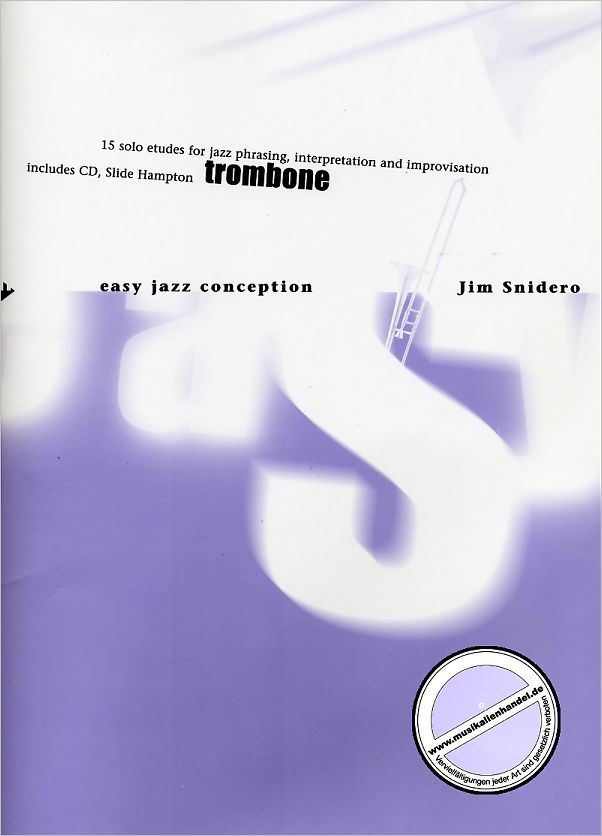 Titelbild für ADV 14763 - EASY JAZZ CONCEPTION FOR TROMBONE